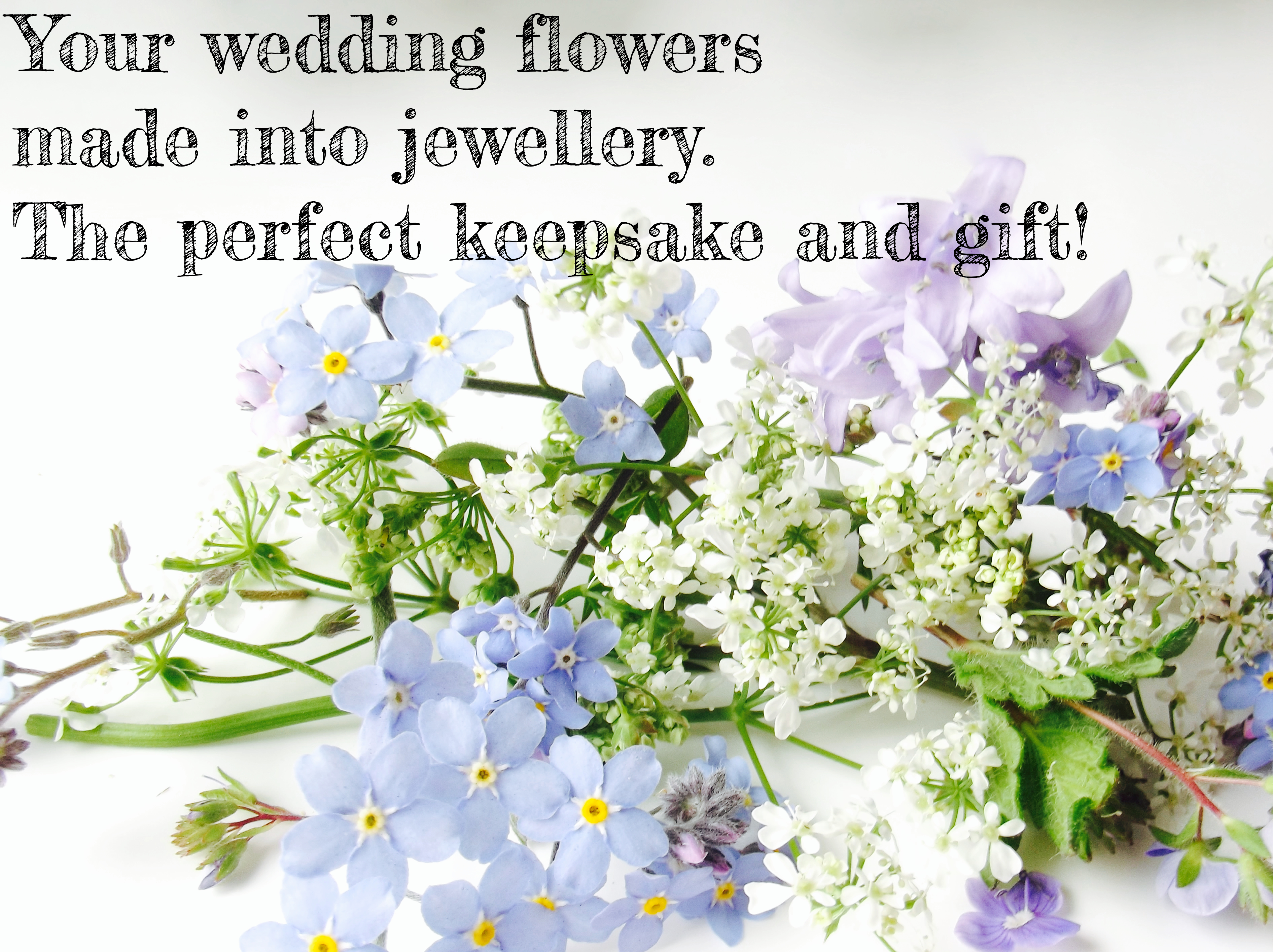 Wedding keepsake – turn your flowers into everlasting jewellery!